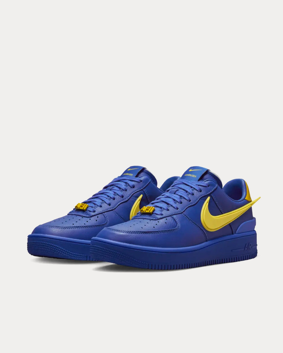 Nike x Ambush Air Force 1 Game Royal and Vivid Sulphur Low Top Sneakers ...