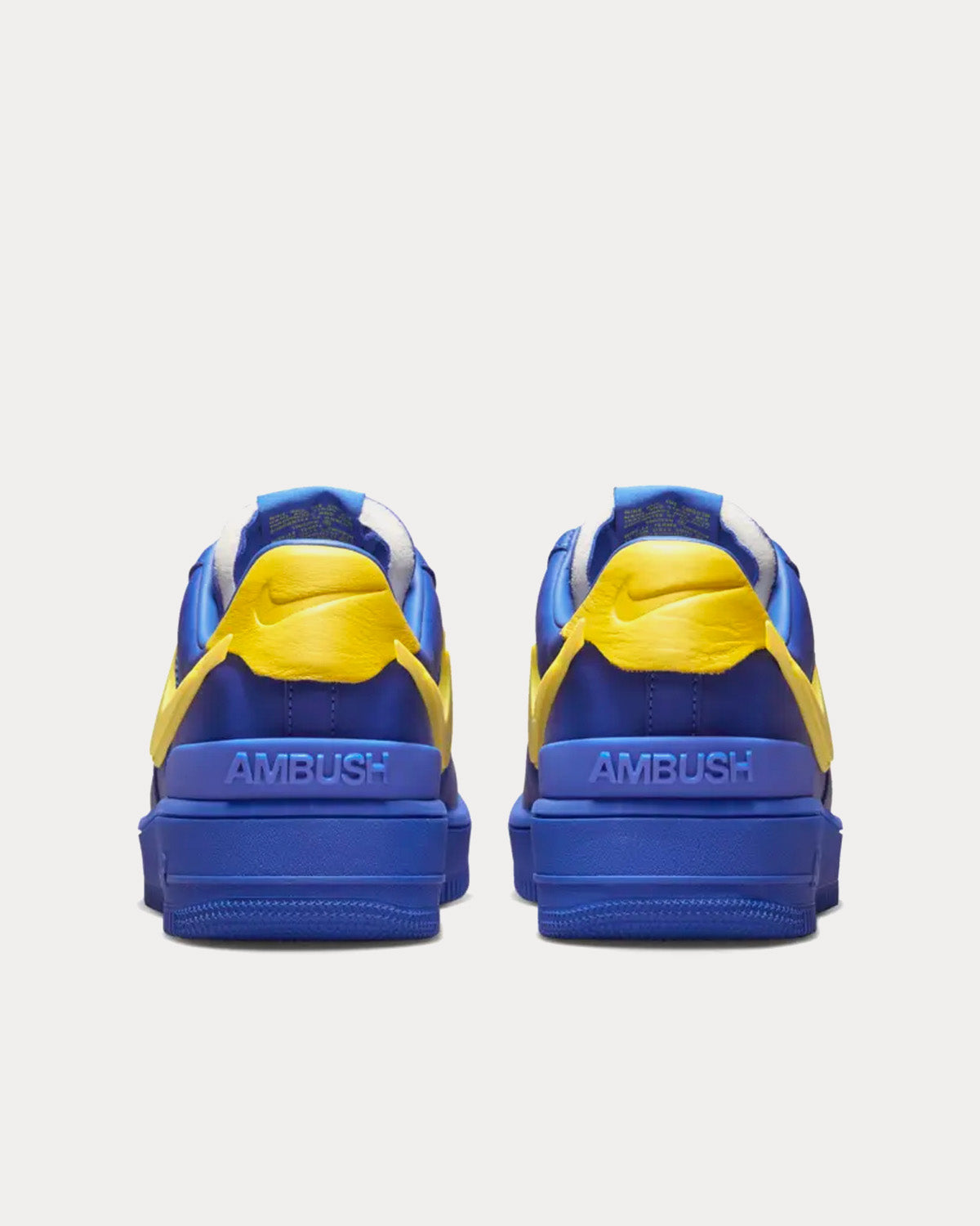 Nike x Ambush Air Force 1 Game Royal and Vivid Sulphur Low Top Sneakers - 4