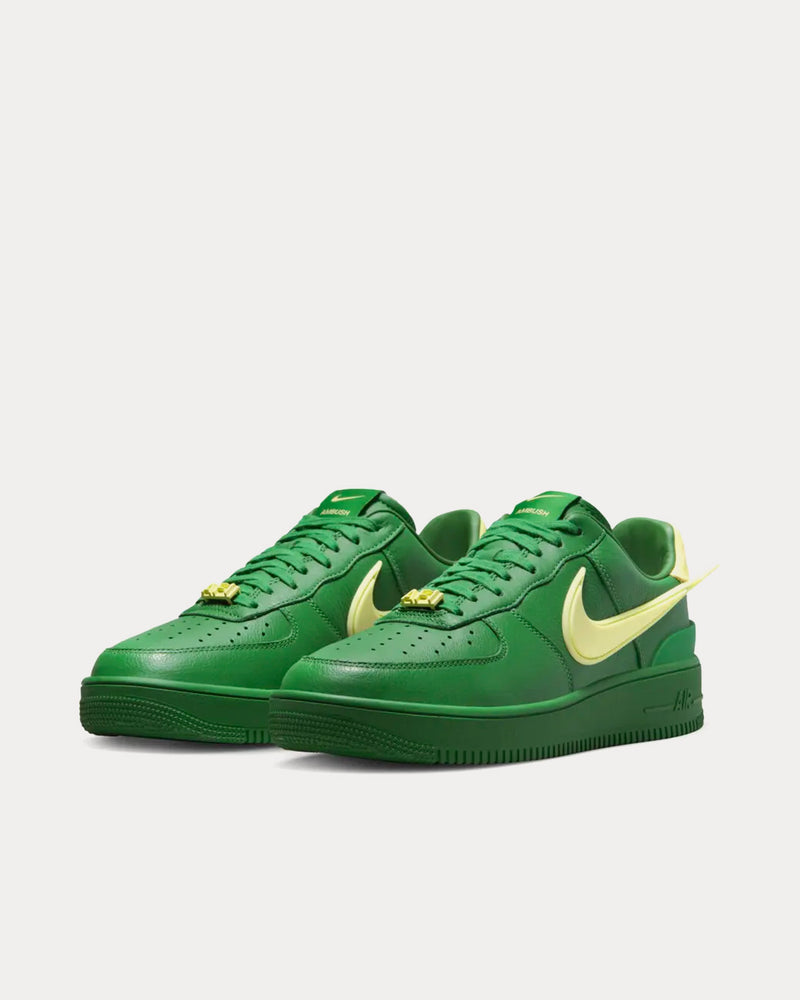 Nike x Ambush Air Force 1 Pine Green and Citron Low Top Sneakers - 3