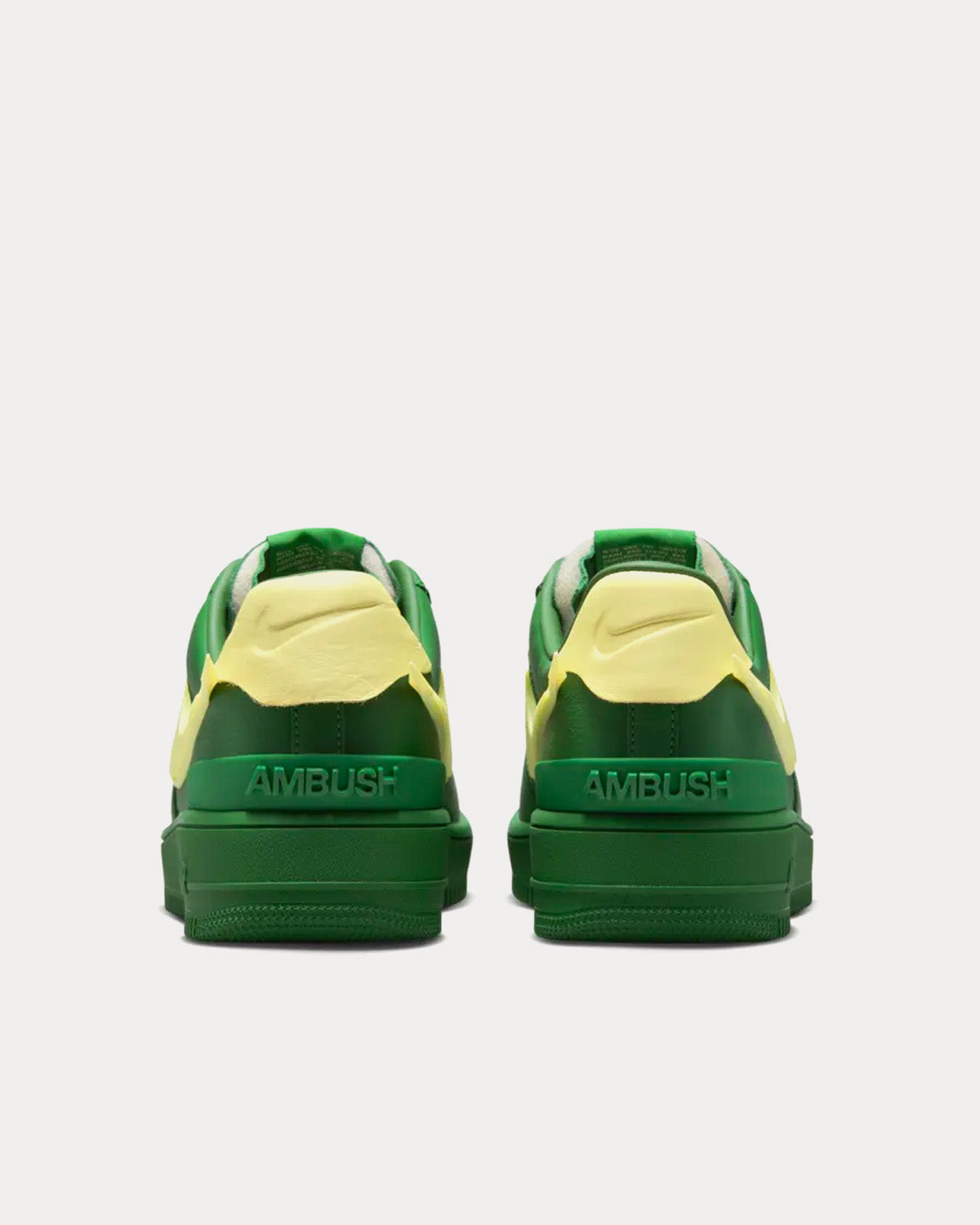 Nike x Ambush Air Force 1 Pine Green and Citron Low Top Sneakers - 4