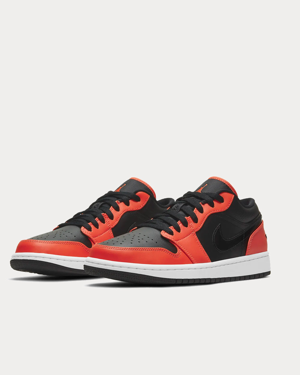 Jordan Air Jordan 1 Low SE Black White Turf Orange Low Top Sneakers Sneak in Peace