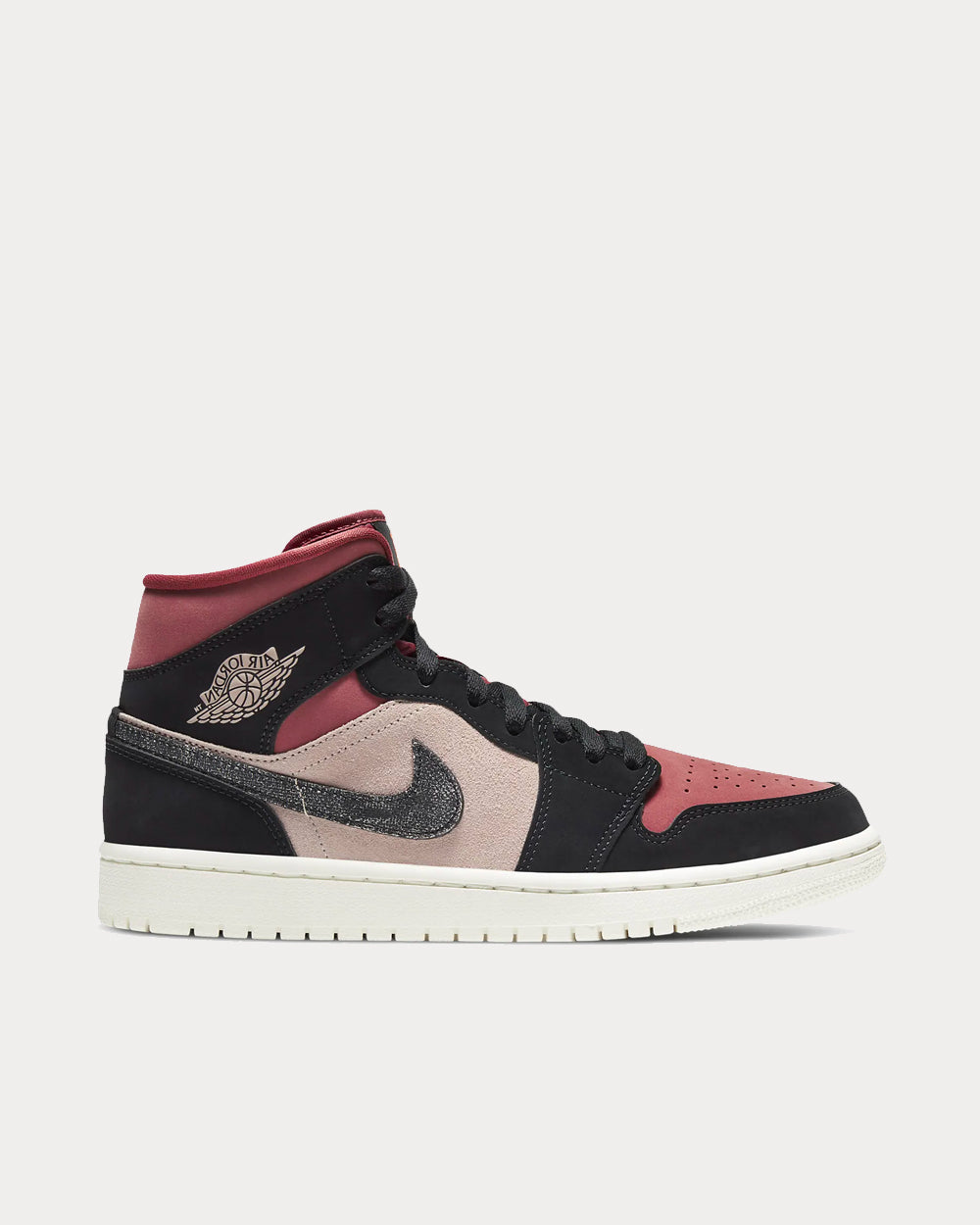 Jordan Air Jordan 1 Mid Particle Beige/Canyon Rust/Sail/Black High Top  Sneakers - Sneak in Peace