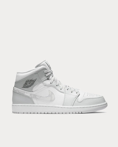 Jordan Air Jordan 1 Mid White/Grey Fog/Vast Grey/Photon Dust High Top Sneakers