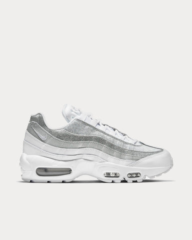 Nike Air Max 95 White/Metallic Silver Low Top Sneakers