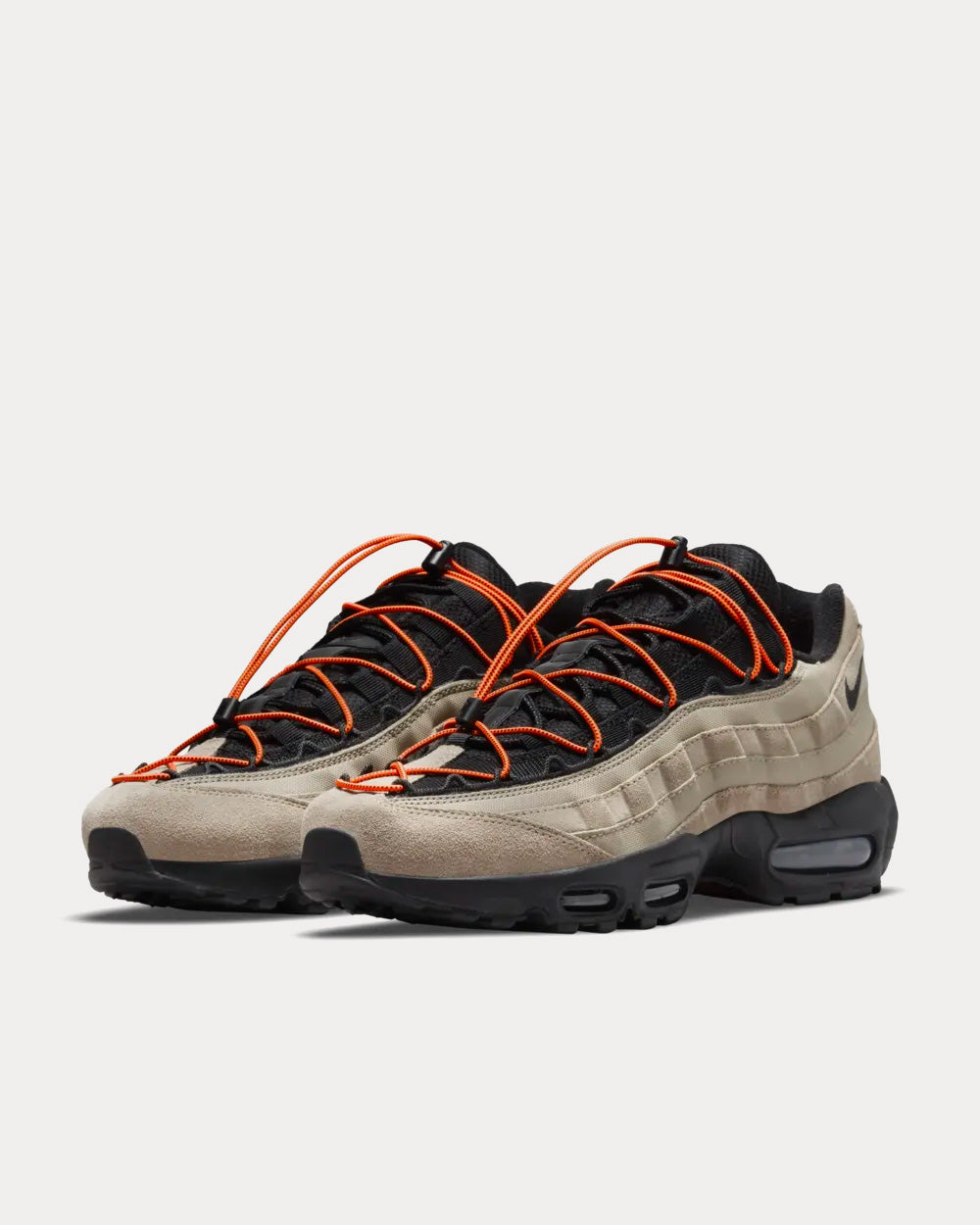 Nike Air Max 95 Khaki and Total Orange Low Top Sneakers - 3