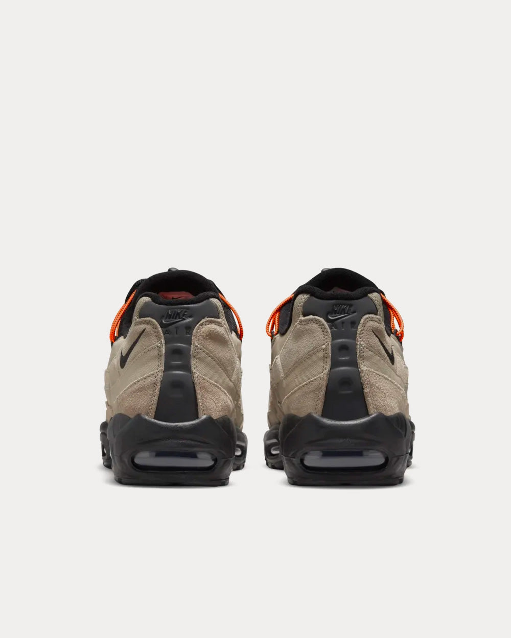 Nike Air Max 95 Khaki and Total Orange Low Top Sneakers - 4