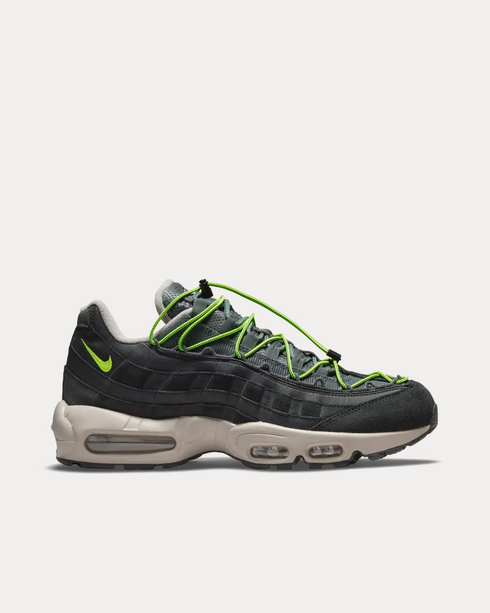 Nike Air Max 95 Off-Noir and Volt Low Top Sneakers - 1