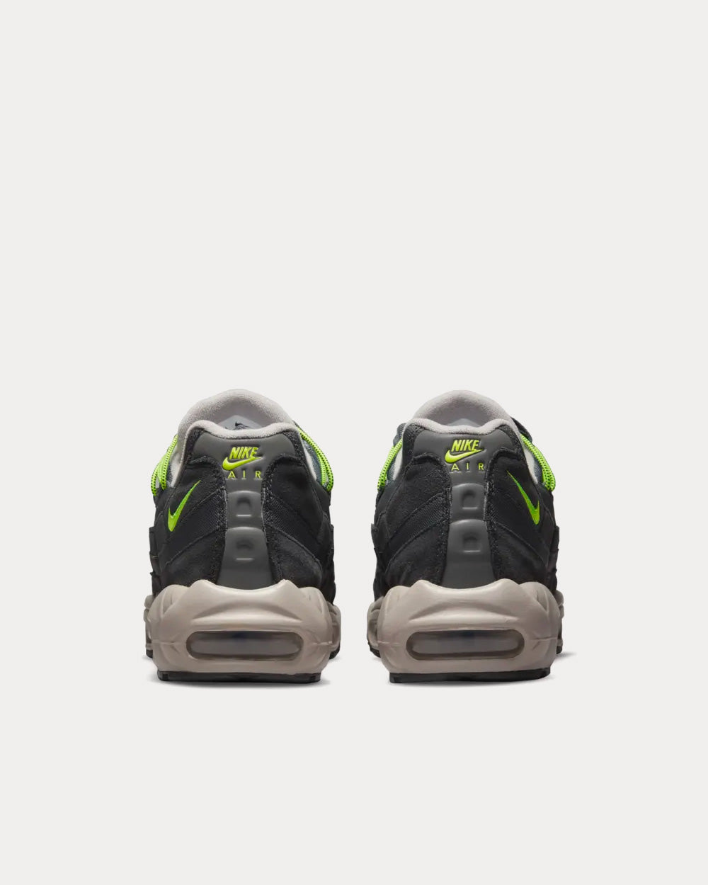 Nike Air Max 95 Off-Noir and Volt Low Top Sneakers - 4