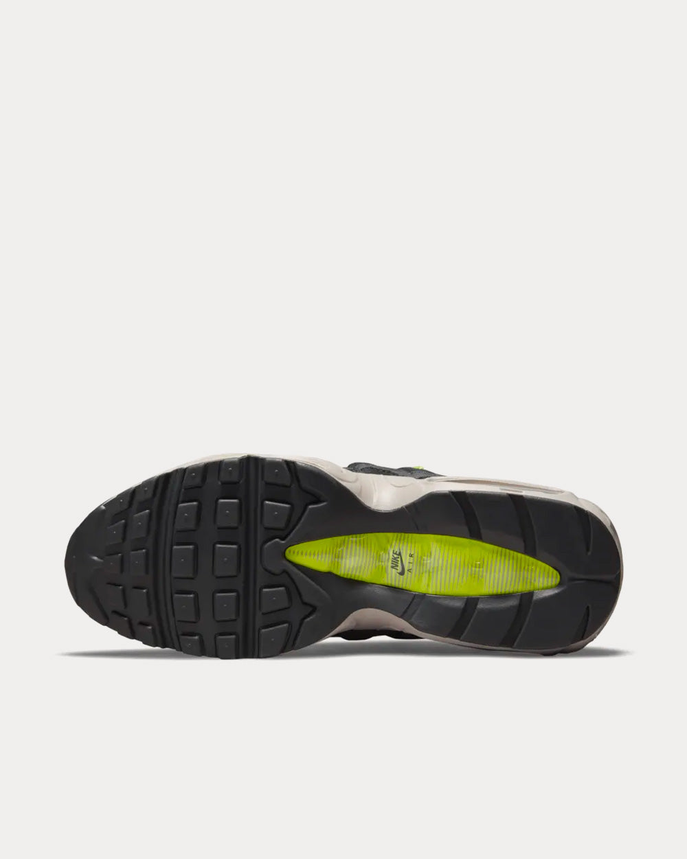 Nike Air Max 95 Off-Noir and Volt Low Top Sneakers - 5