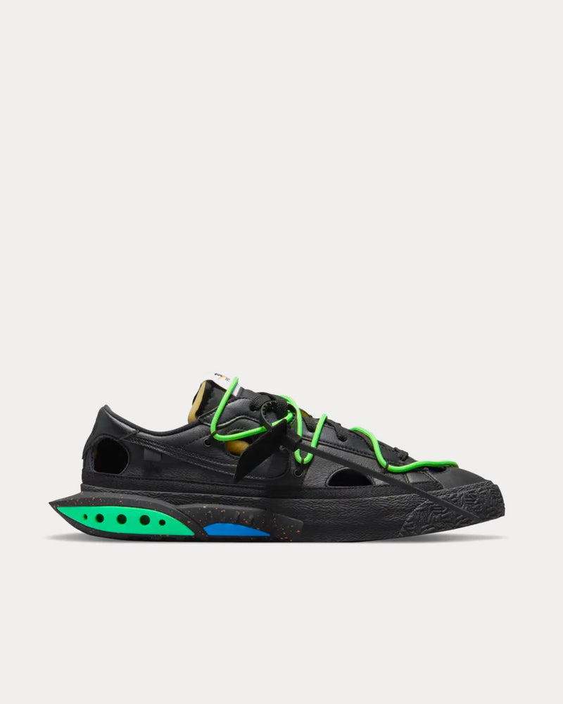 Nike x Off-White Blazer Low Black and Electro Green Low Top Sneakers - 1