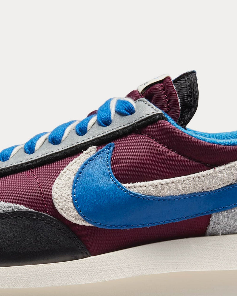 Nike x sacai x UNDERCOVER LDWaffle Night Maroon and Team Royal Low Top Sneakers - 6