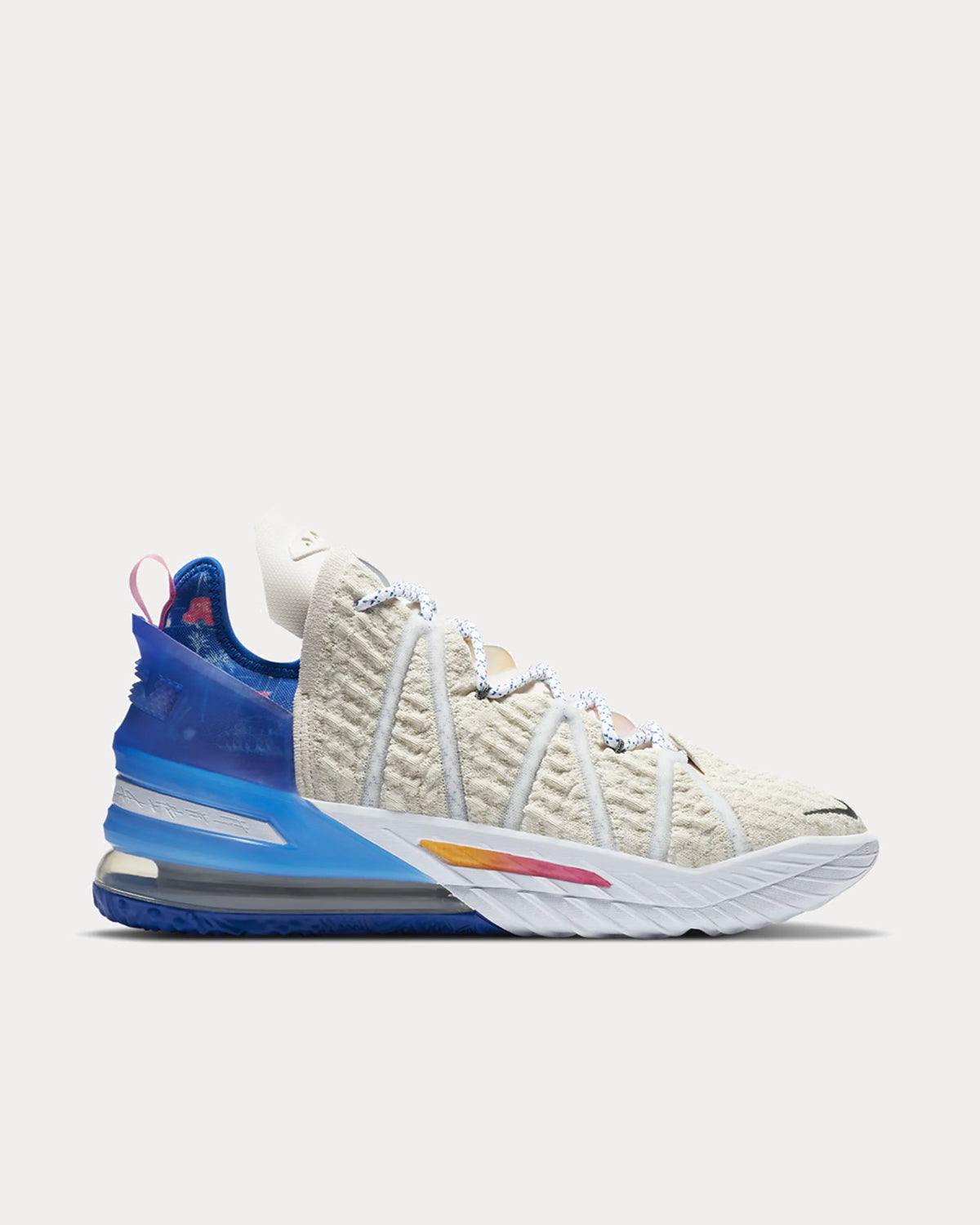 Nike LeBron 18 'Los Angeles By Day' Light Cream Basketball Shoes - 1