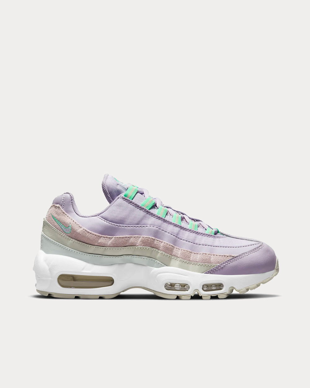 Nike Air Max 95 Infinite Lilac / Sea Glass / Green Glow / White Low Top Sneakers - 1