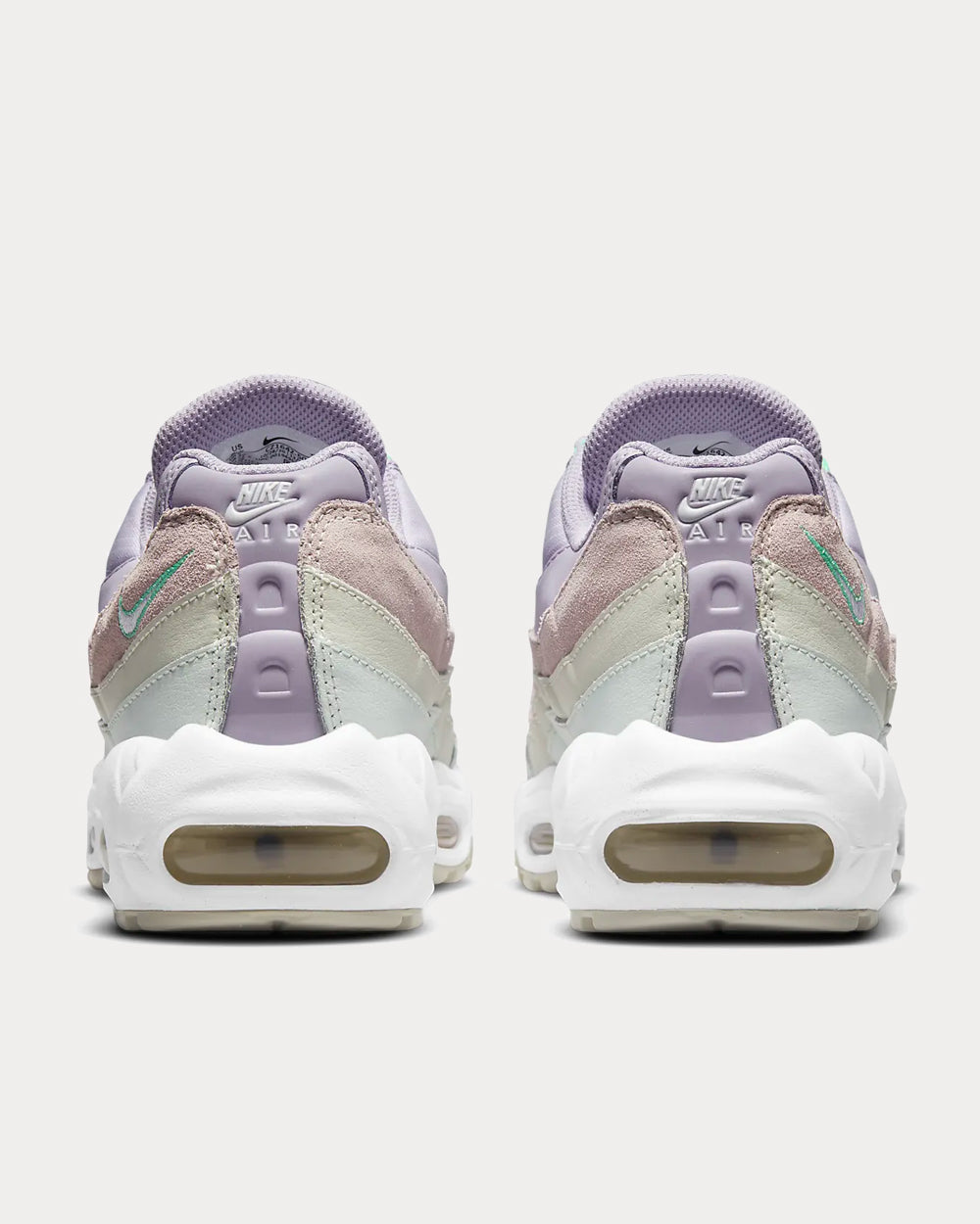 Nike Air Max 95 Infinite Lilac / Sea Glass / Green Glow / White Low Top Sneakers - 4