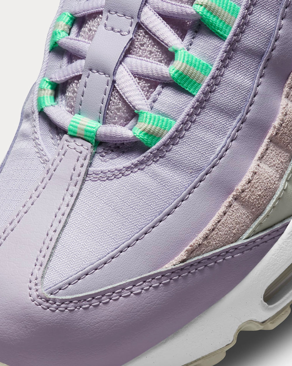 Nike Air Max 95 Infinite Lilac / Sea Glass / Green Glow / White Low Top Sneakers - 6