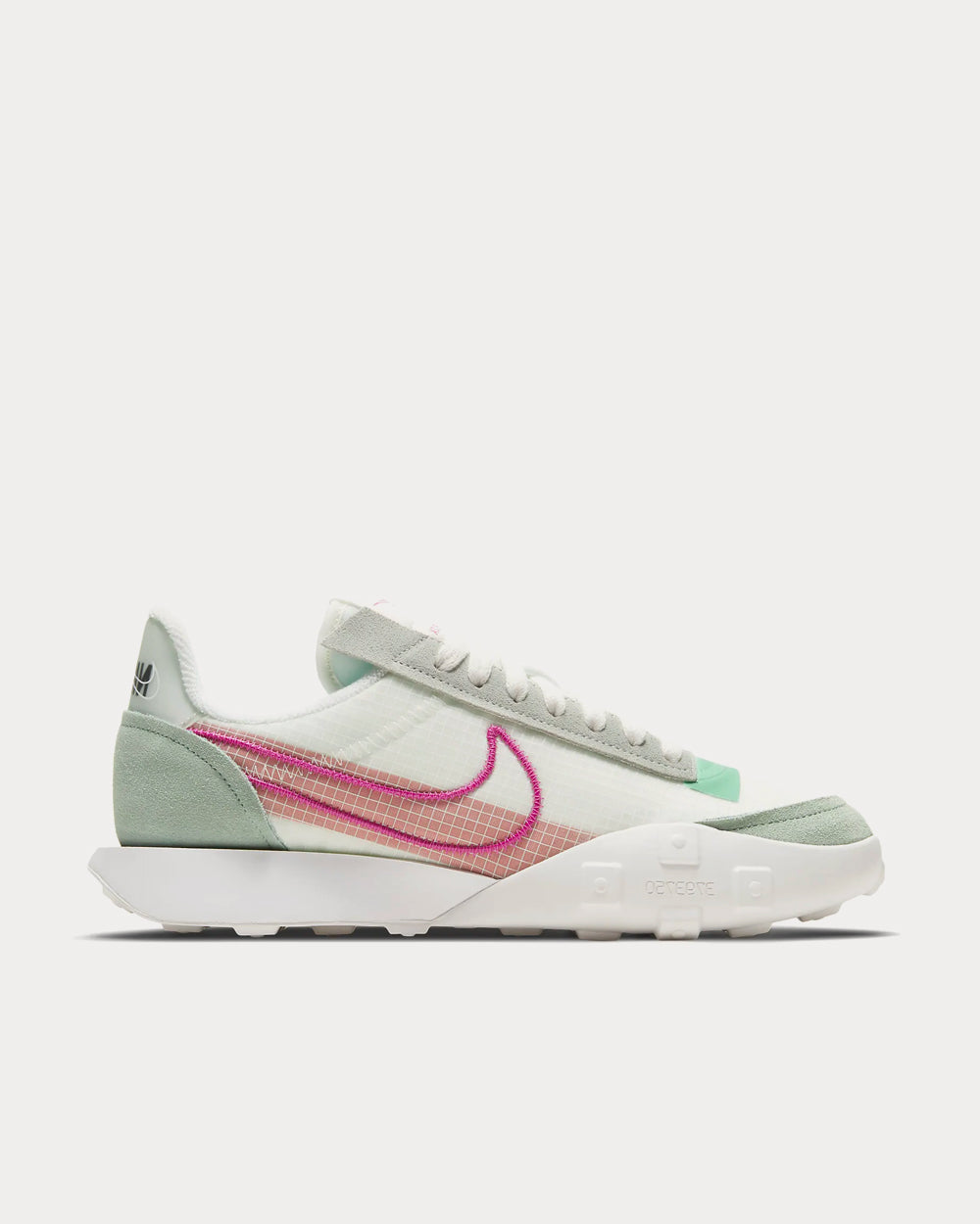 Nike Waffle Racer 2X Steam / Light Sienna / Green Glow / Active Fuchsia Running Shoes - 1