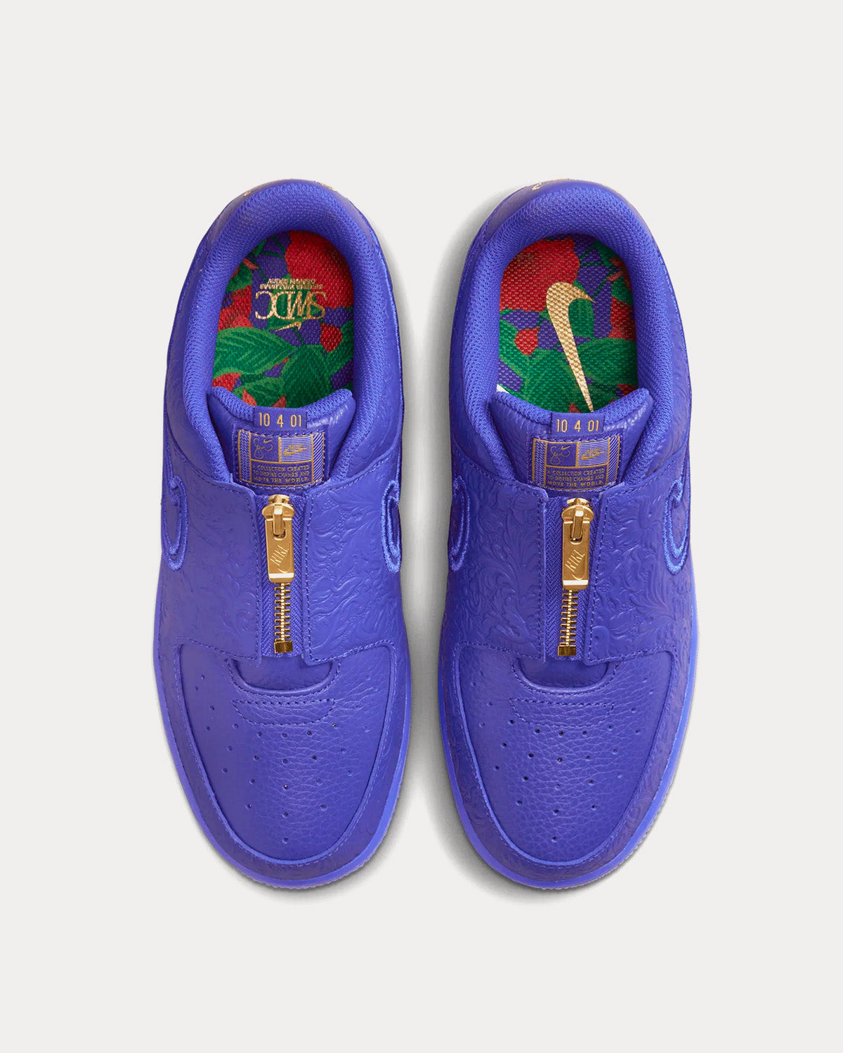 Nike - x Serena Williams Air Force 1 Purple Low Top Sneakers