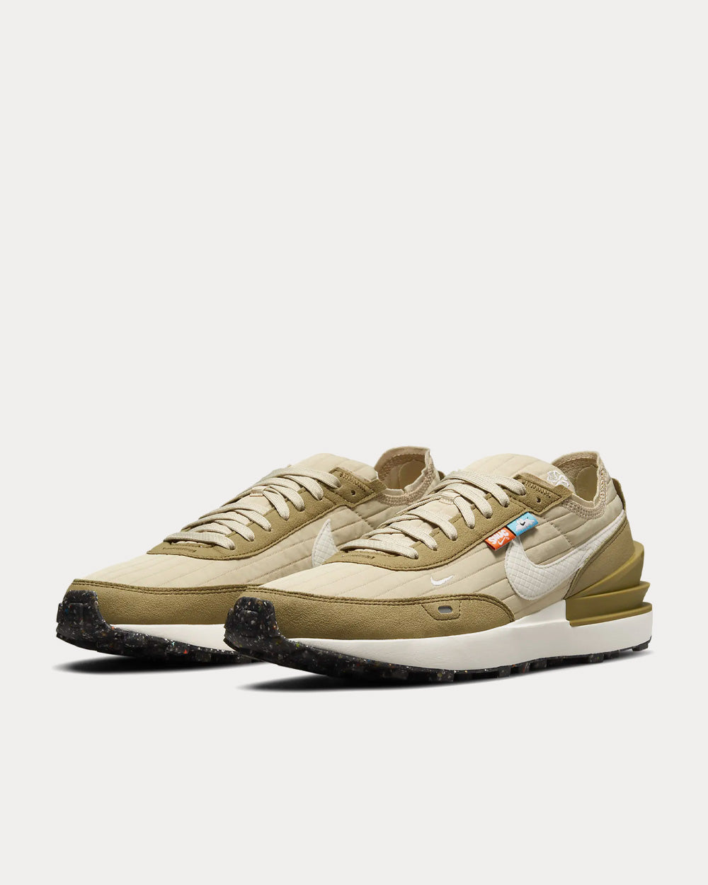 Nike Waffle One Premium Rattan / Brown Kelp / Black / Sail Low Top Sneakers - 3