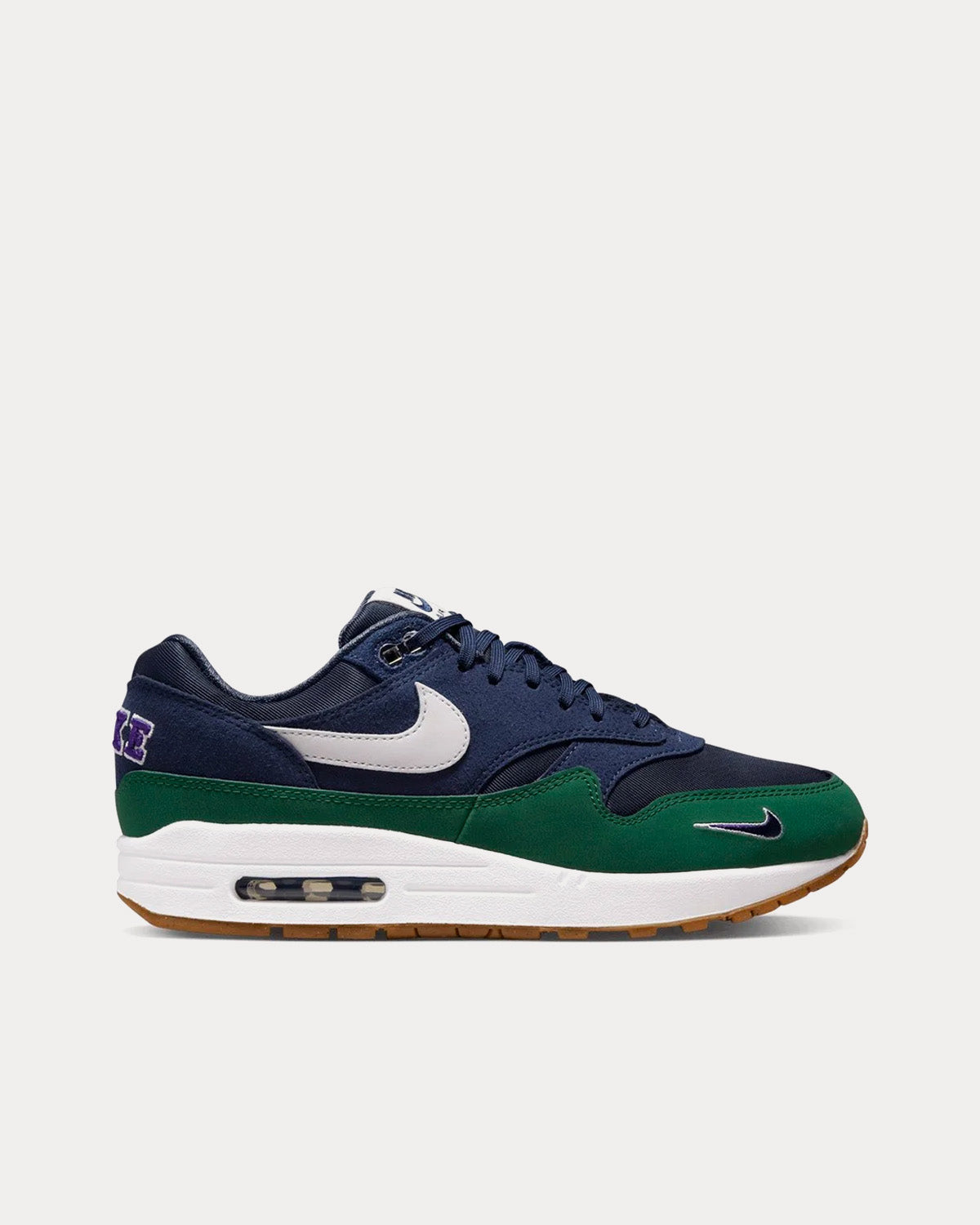 Nike Air Max 1 '87 QS Obsidian White / Midnight Navy / Gorge Green Low Top Sneakers - 1