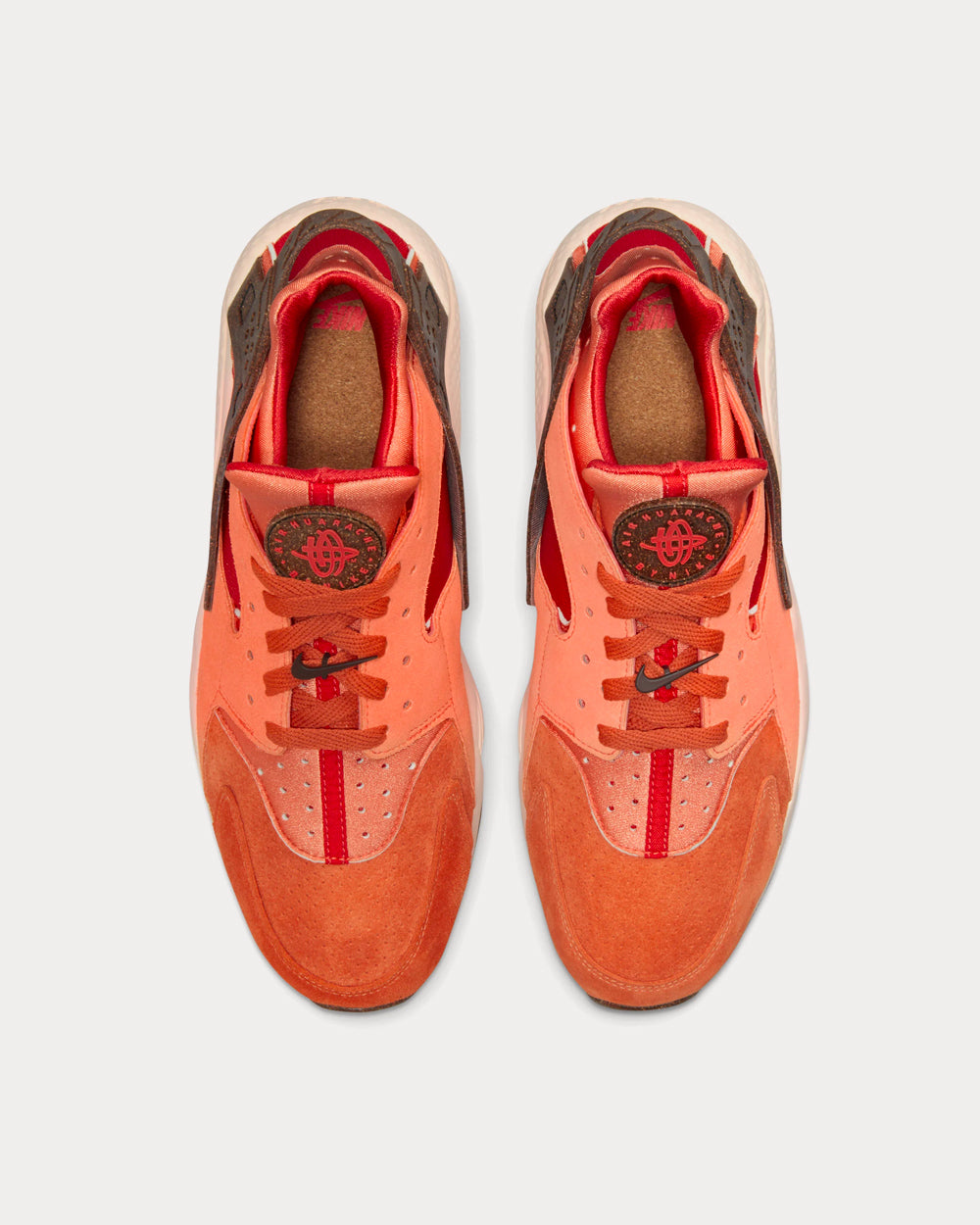 Nike Air Huarache Earthscape Orange Red High Top Sneakers Sneak in Peace