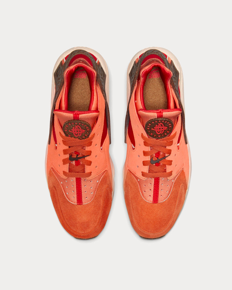 Nike Air Huarache Earthscape Orange / Red High Top Sneakers - 3