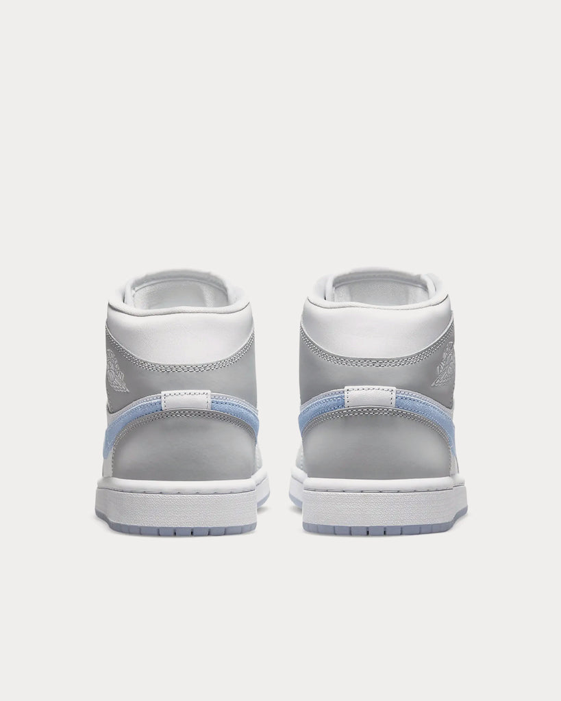 Jordan Air Jordan 1 Mid White / Aluminium / Wolf Grey High Top Sneakers -  Sneak in Peace