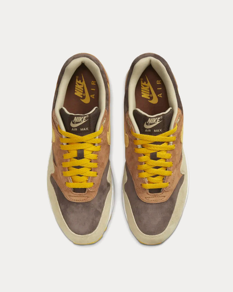 Nike Air Max 1 'Ugly Duckling' Pecan & Yellow Ochre Low Top Sneakers - 2