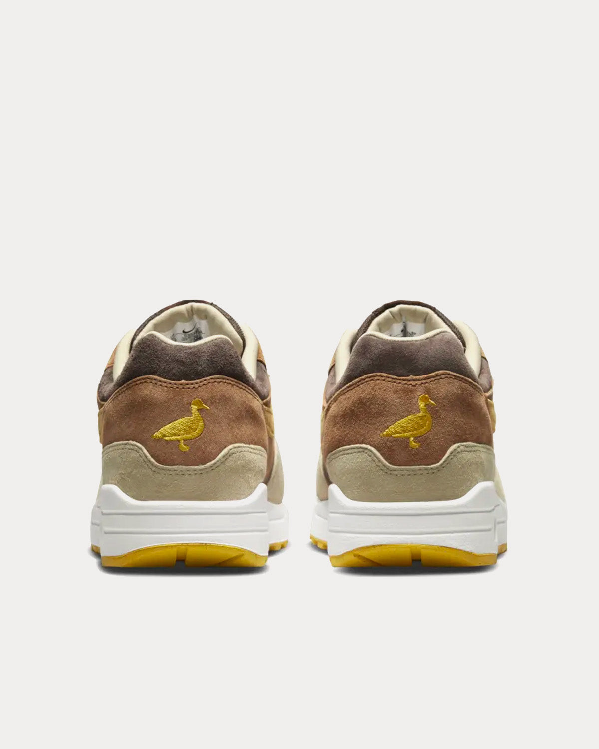 Nike Air Max 1 'Ugly Duckling' Pecan & Yellow Ochre Low Top Sneakers - 4