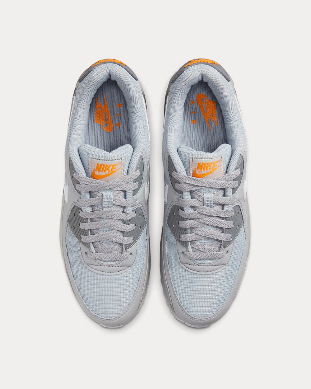 Nike Air Max 90 Wolf Grey / Kumquat / Cool Grey / White Low Top Sneakers - 2