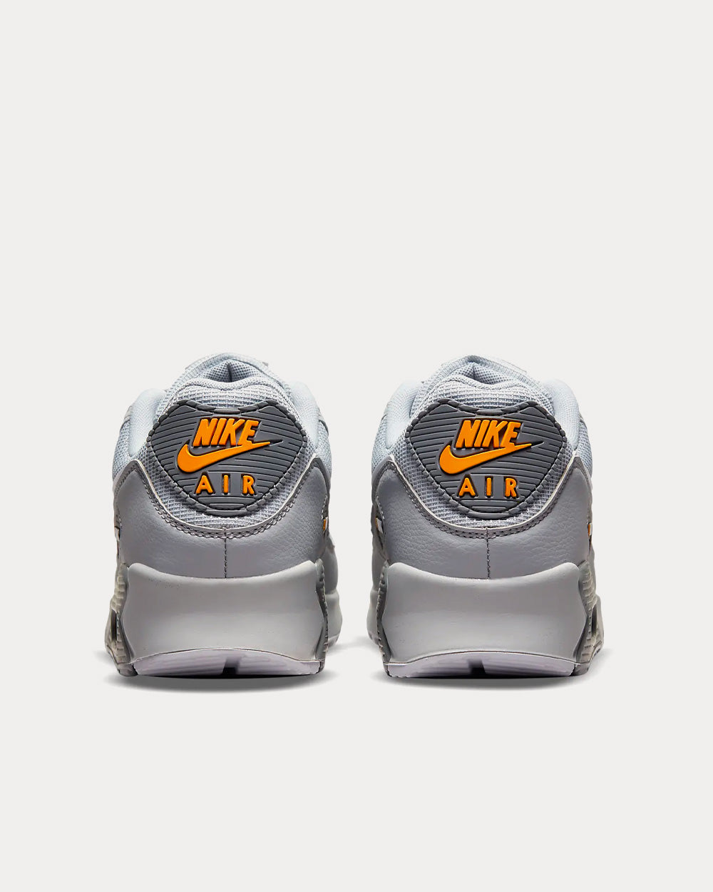 Nike Air Max 90 Wolf Grey / Kumquat / Cool Grey / White Low Top Sneakers - 4