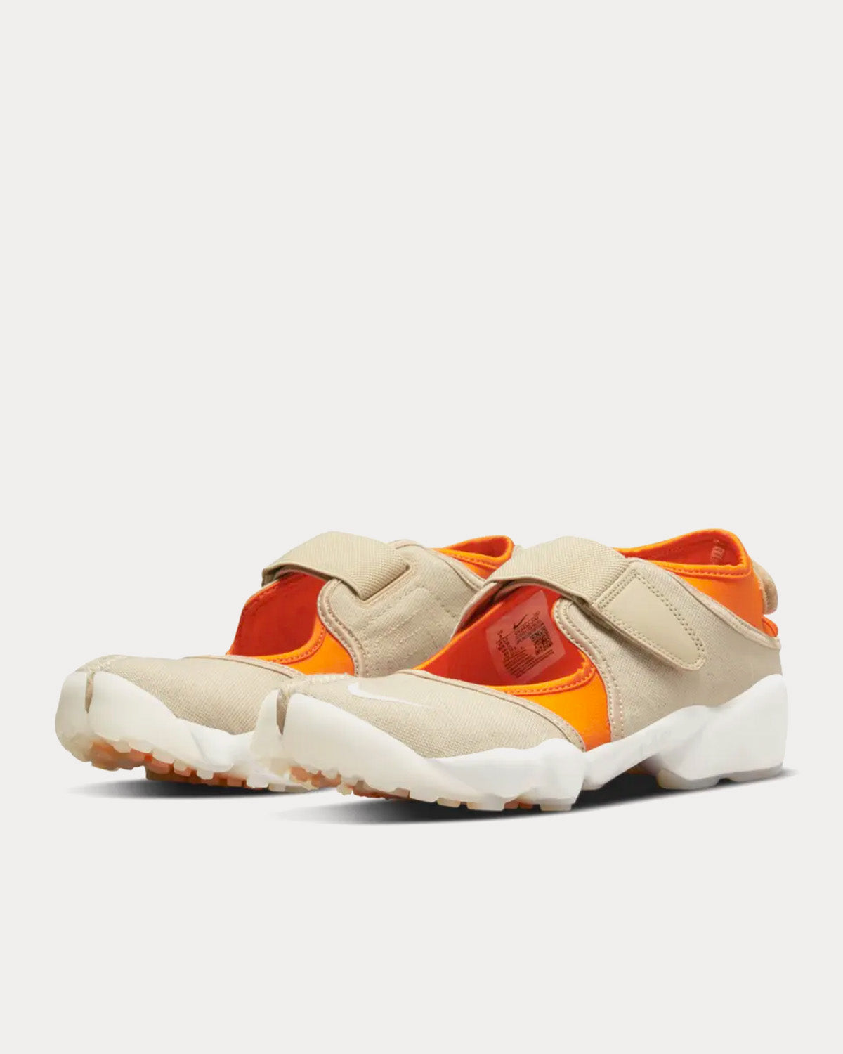 Nike Air Rift Magma Orange and Rattan Slip On Sneakers - 3