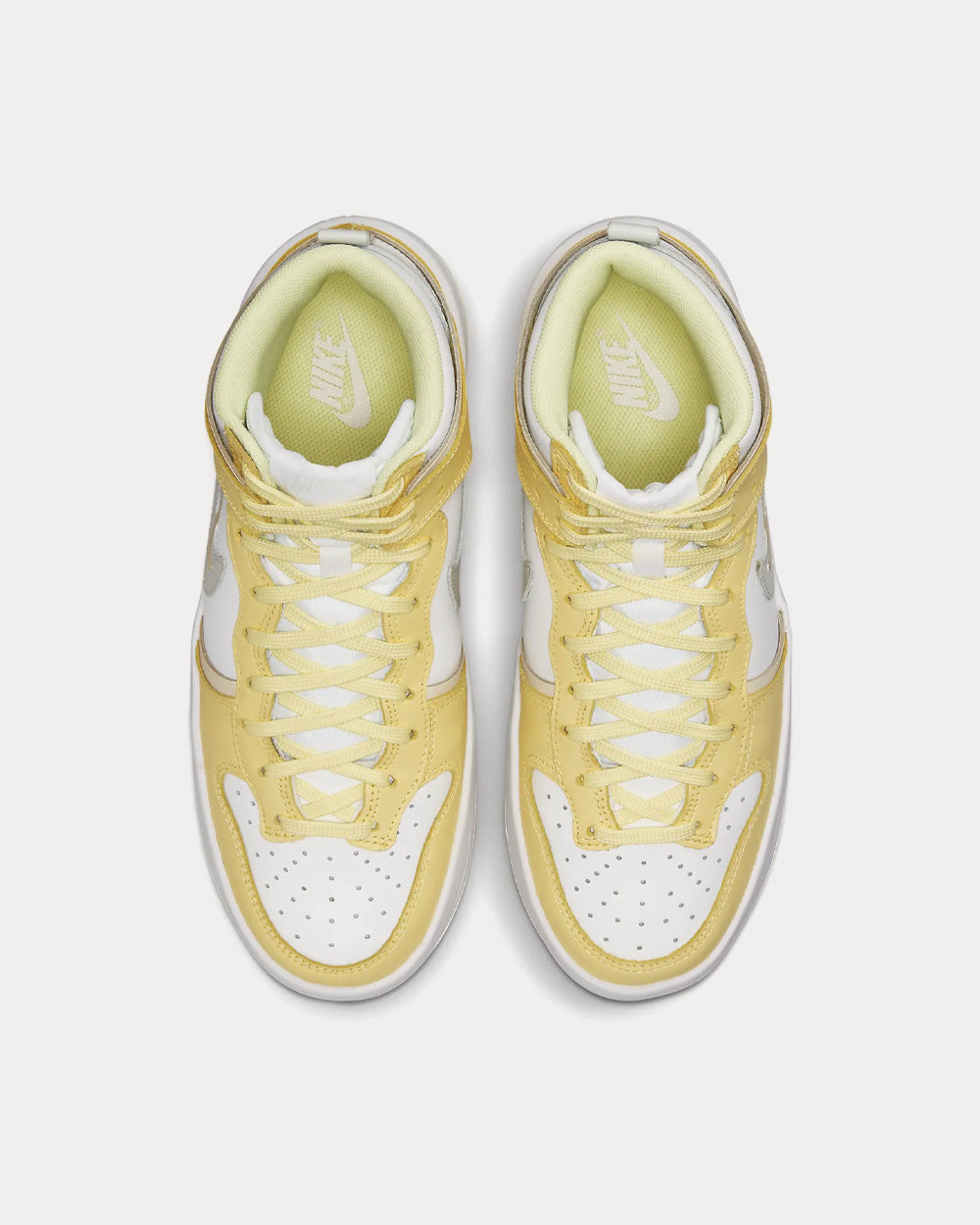 Nike Dunk High Up Summit White / Citron Tint / Coconut Milk / Photon Dust High Top Sneakers - 2