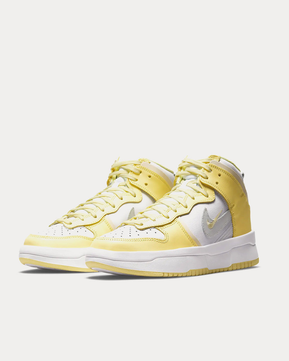 Nike Dunk High Up Summit White / Citron Tint / Coconut Milk / Photon Dust High Top Sneakers - 3