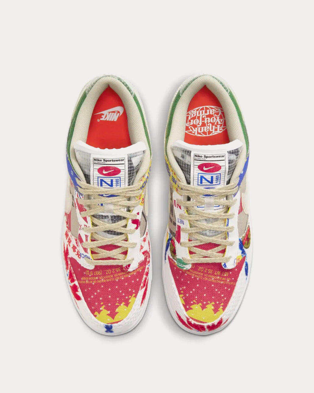 Nike Dunk Low City Market Multi Low Top Sneakers - 3