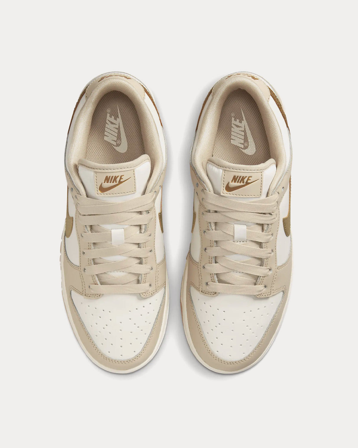 Nike Dunk Low Phantom / Sand Drift / Sail / Metallic Gold Low Top Sneakers - 2