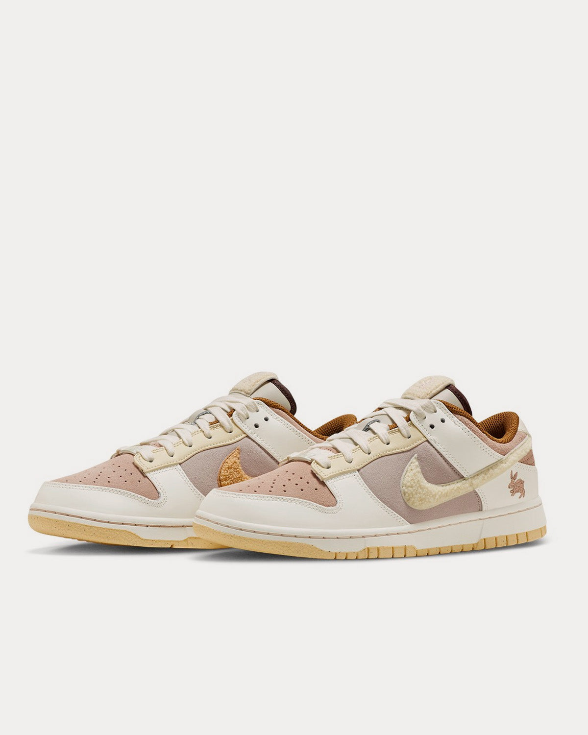 Nike Dunk Low 'Year of the Rabbit' Taupe Low Top Sneakers - 3