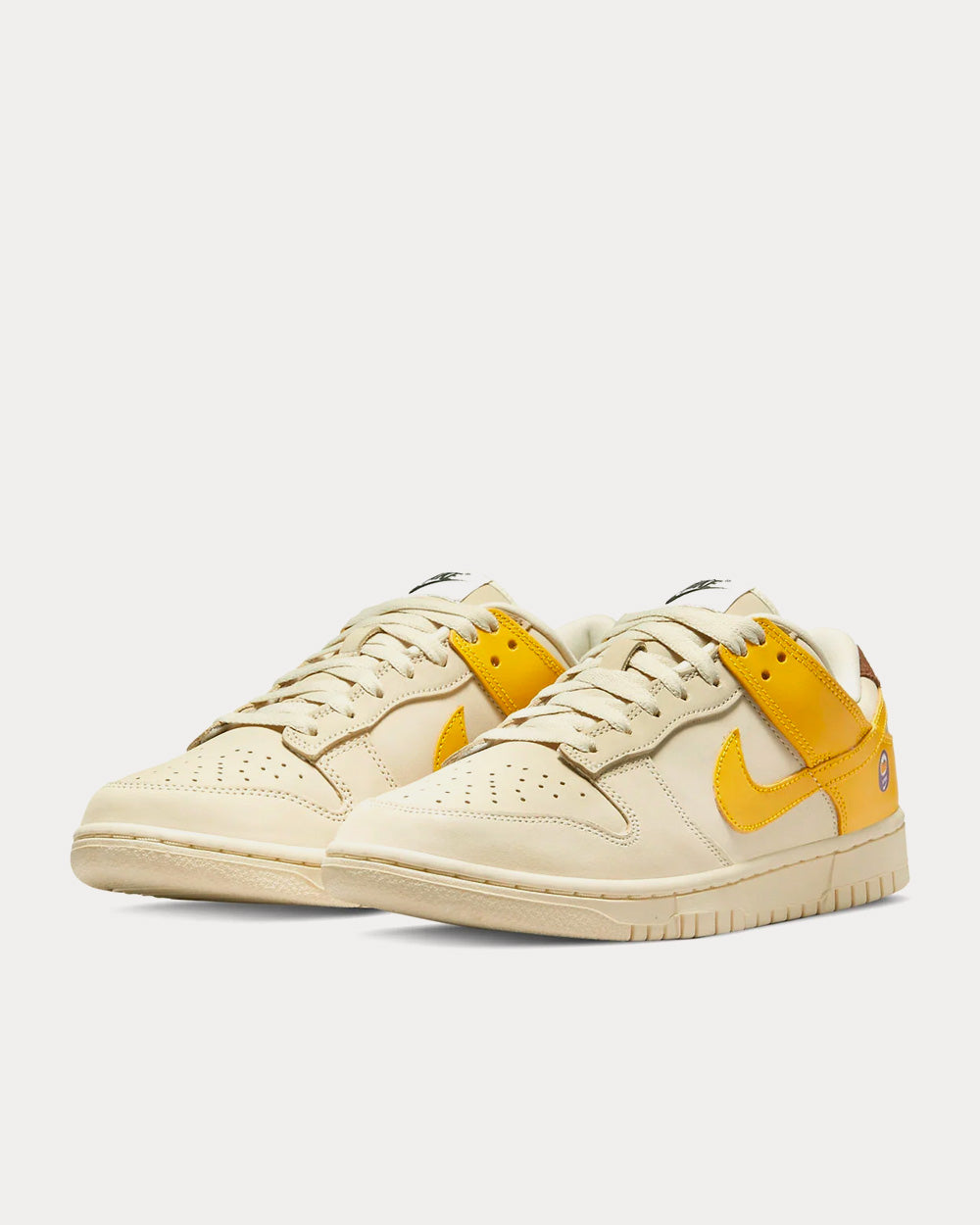 Nike Dunk Low LX Coconut Milk / Vivid Sulfer / Cacao Wow Low Top Sneakers - 3