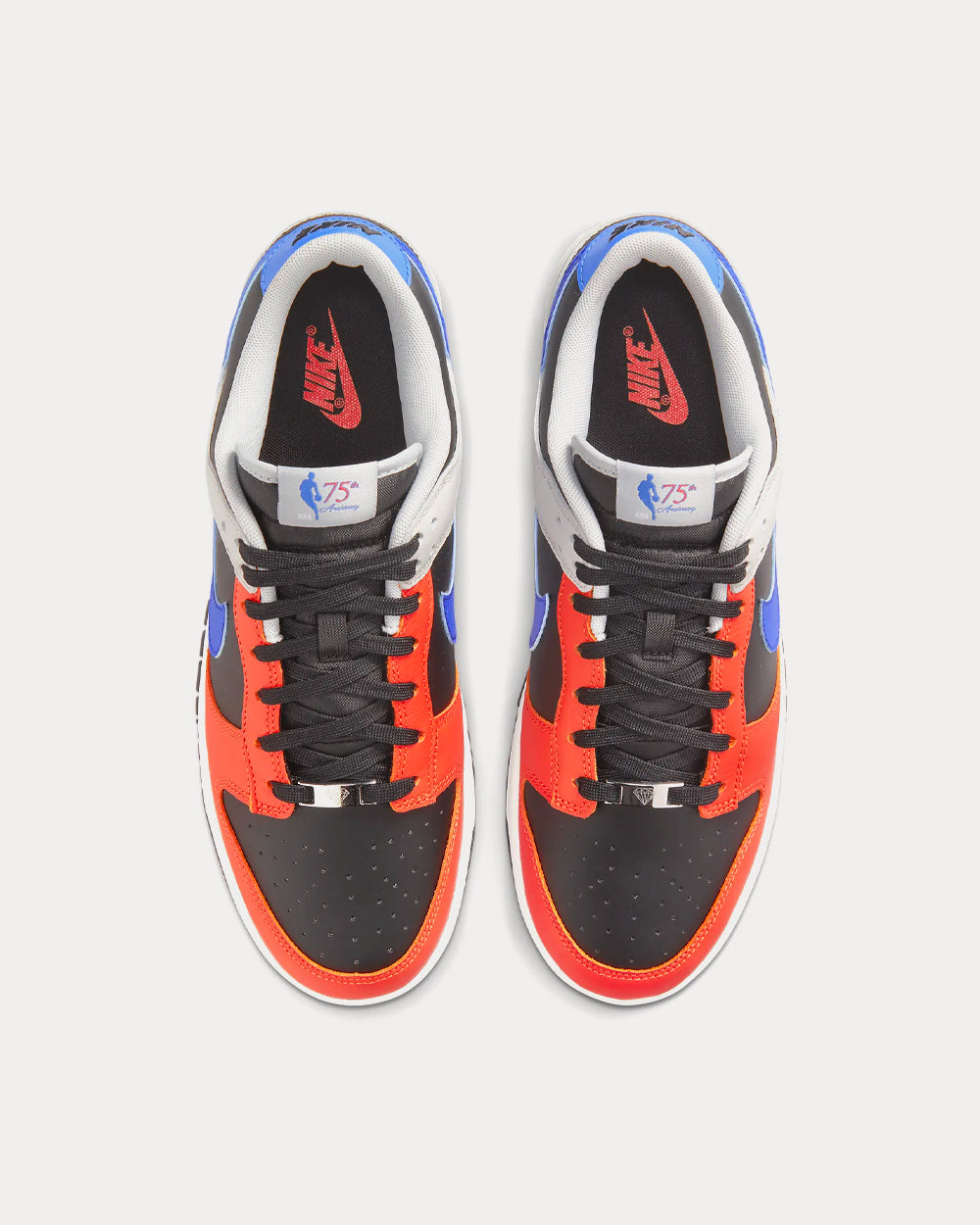 Nike Dunk Low Retro 'Diamond Anniversary' Black / Grey Fog / Orange / Racer Blue Low Top Sneakers - 2