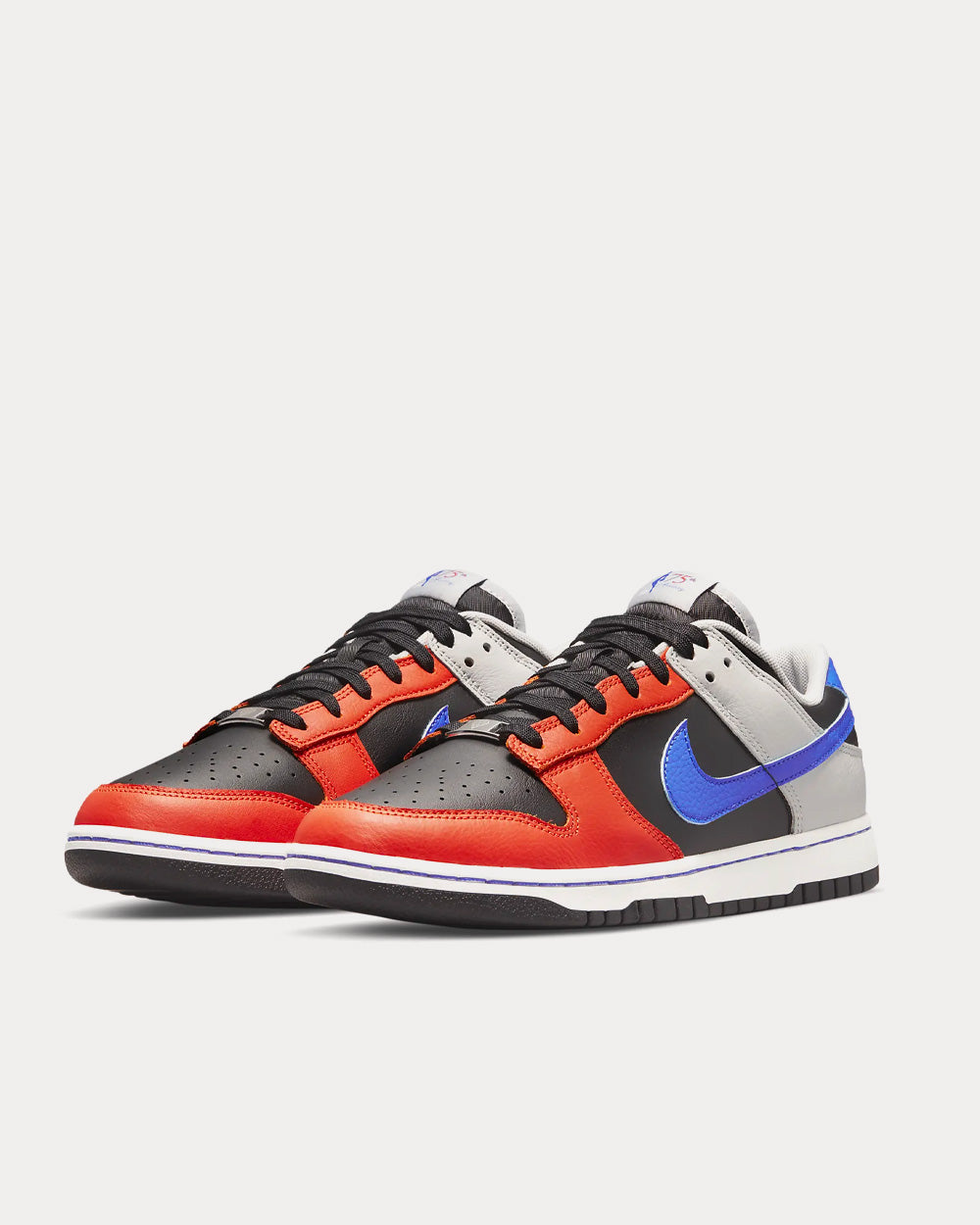 Nike Dunk Low Retro 'Diamond Anniversary' Black / Grey Fog / Orange / Racer Blue Low Top Sneakers - 3