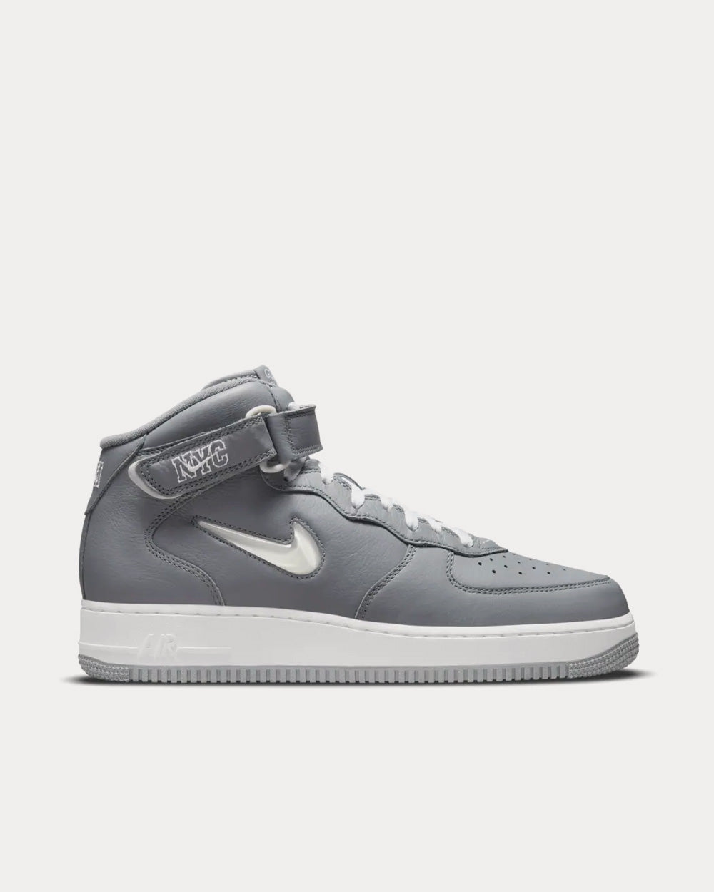 Nike Air Force 1 Mid Jewel NYC Cool Grey Mid Top Sneakers - 1