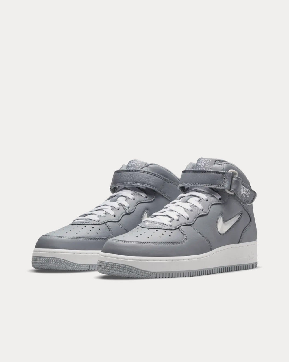 Nike Air Force 1 Mid Jewel NYC Cool Grey Mid Top Sneakers - 3