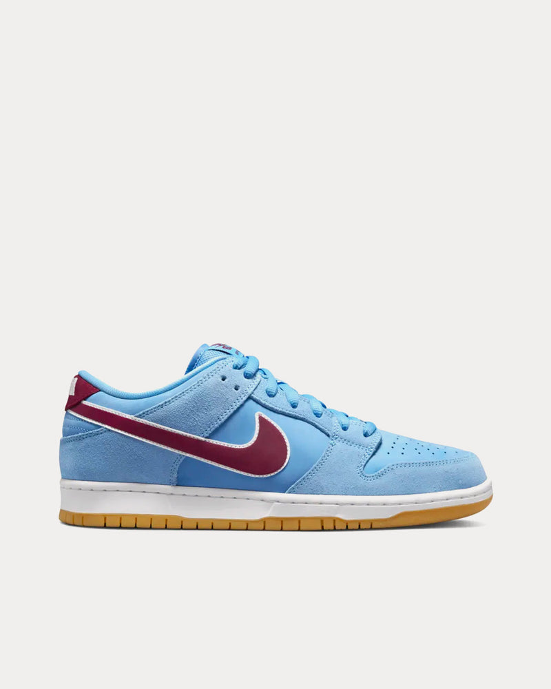 Nike SB Dunk Low 'Valour Blue and Team Maroon' Low Top Sneakers - 1