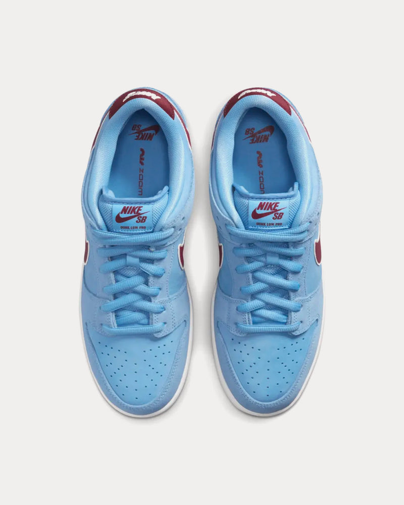 Nike SB Dunk Low 'Valour Blue and Team Maroon' Low Top Sneakers - 2