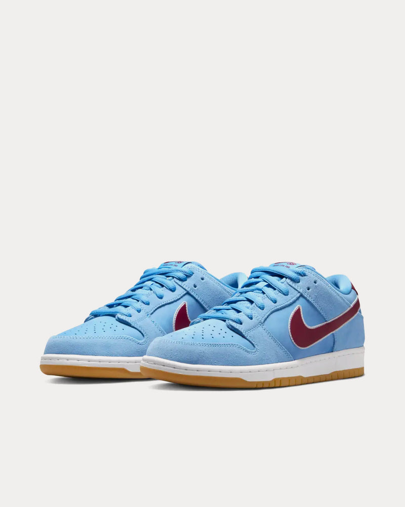 Nike SB Dunk Low 'Valour Blue and Team Maroon' Low Top Sneakers - 3