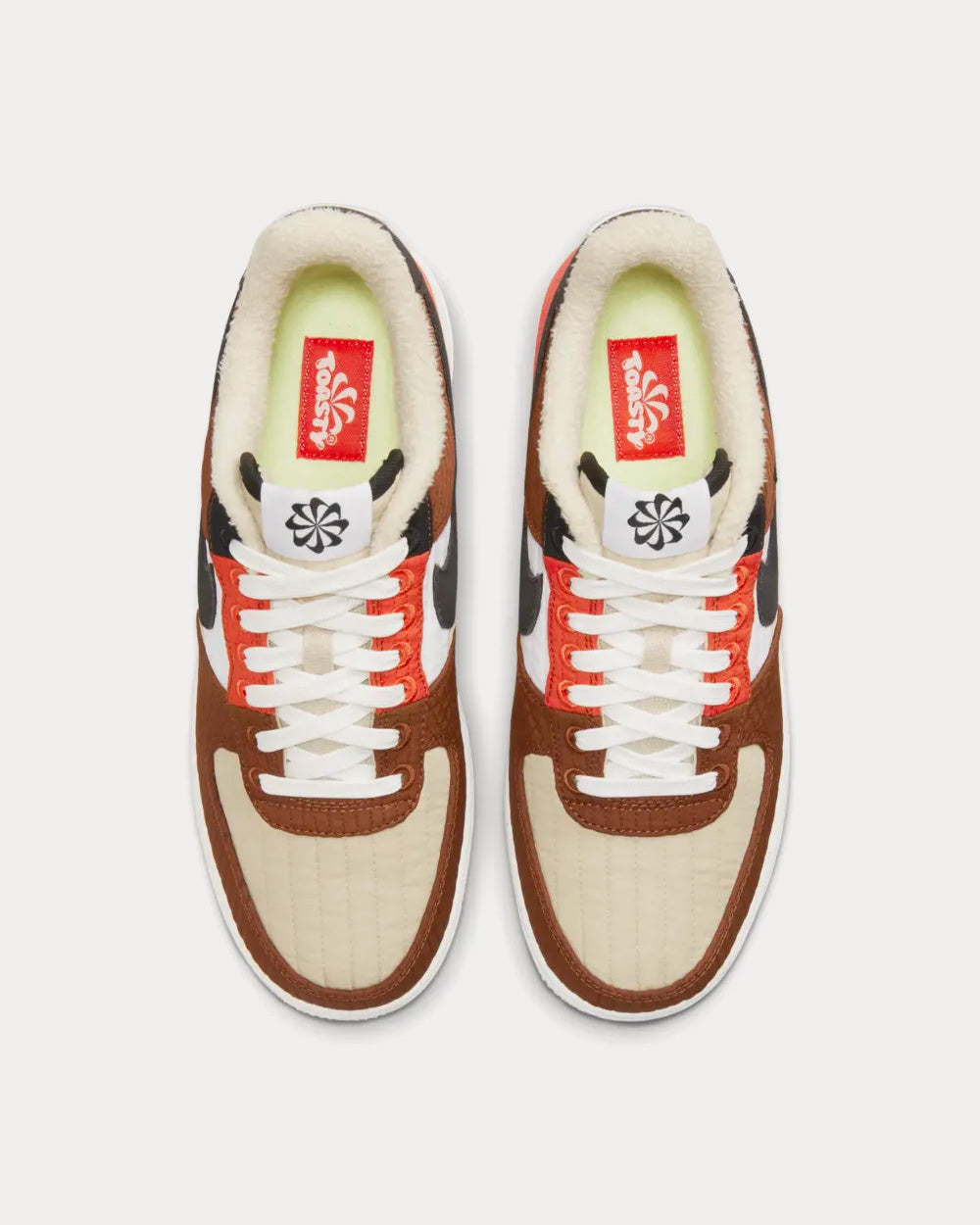 Nike Air Force 1 Pecan Quilt Low Top Sneakers - 2