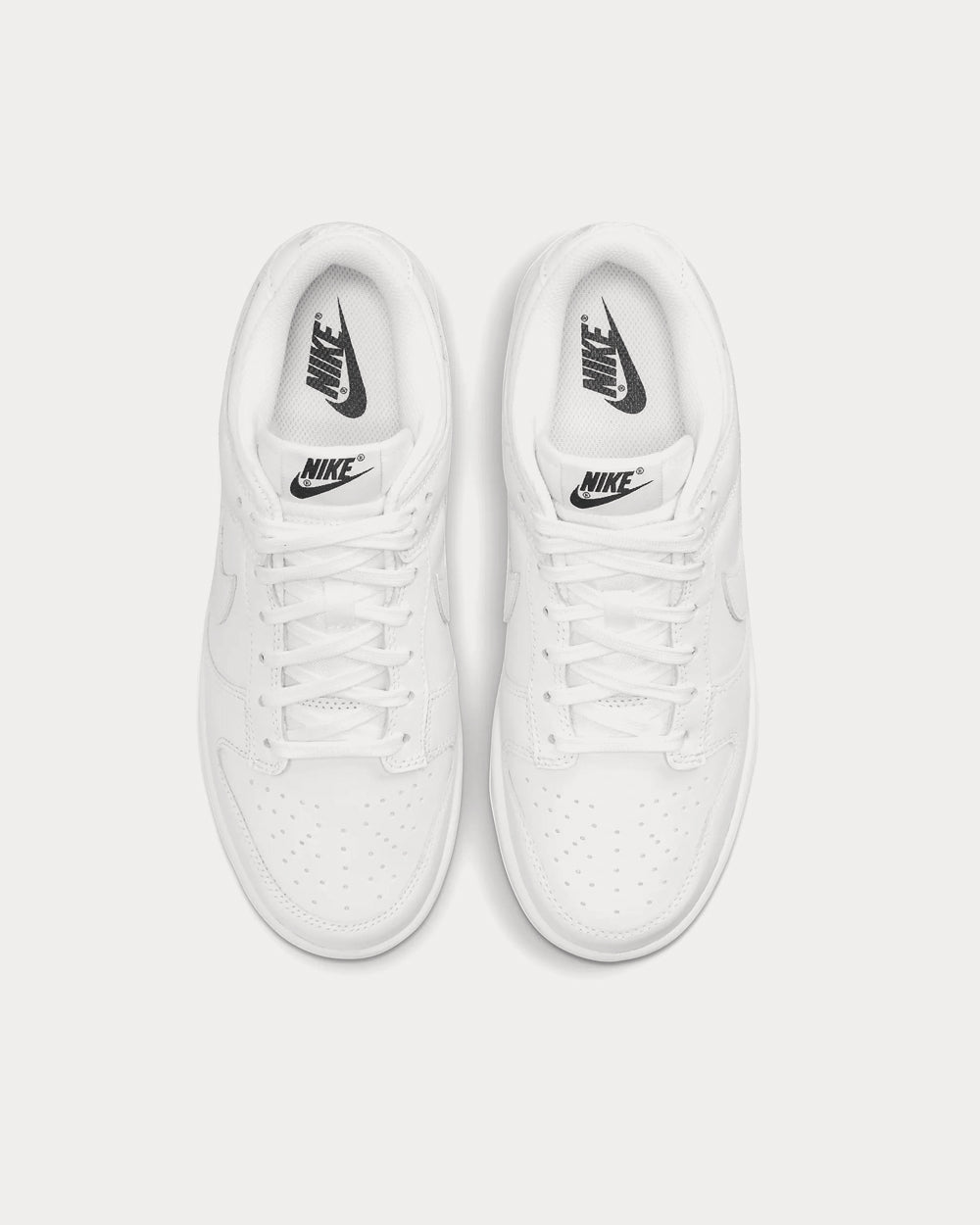 Nike Dunk Low White / White / White Low Top Sneakers - 2