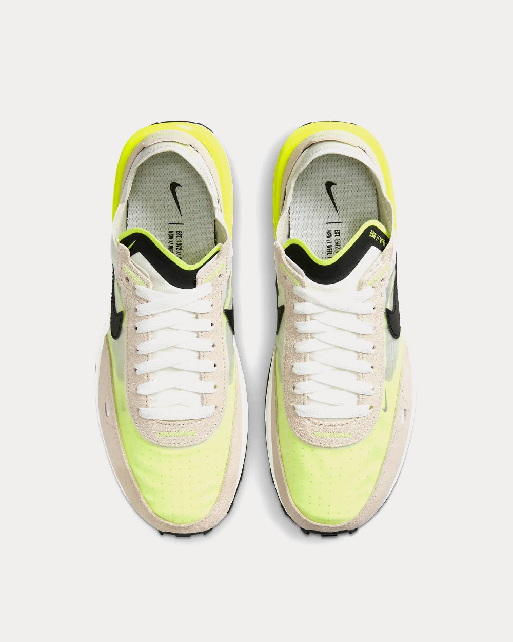 Nike Waffle One Summit White / Rattan / Volt / Black Low Top Sneakers - 2