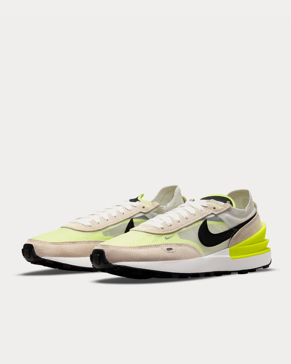 Nike Waffle One Summit White / Rattan / Volt / Black Low Top Sneakers - 3