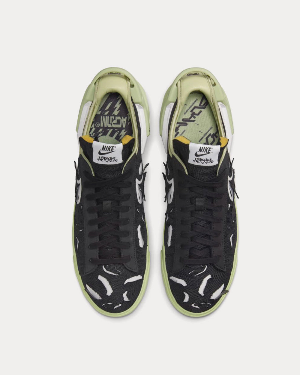 Nike x ACRONYM ® Blazer Low Black Low Top Sneakers - 2