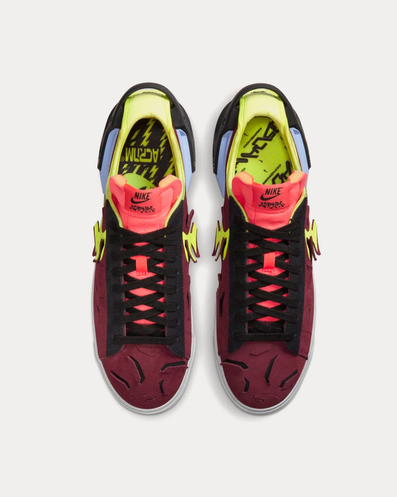 Nike x ACRONYM ® Blazer Low Night Maroon Low Top Sneakers - 2